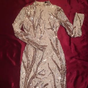 Gold Sequin Dress